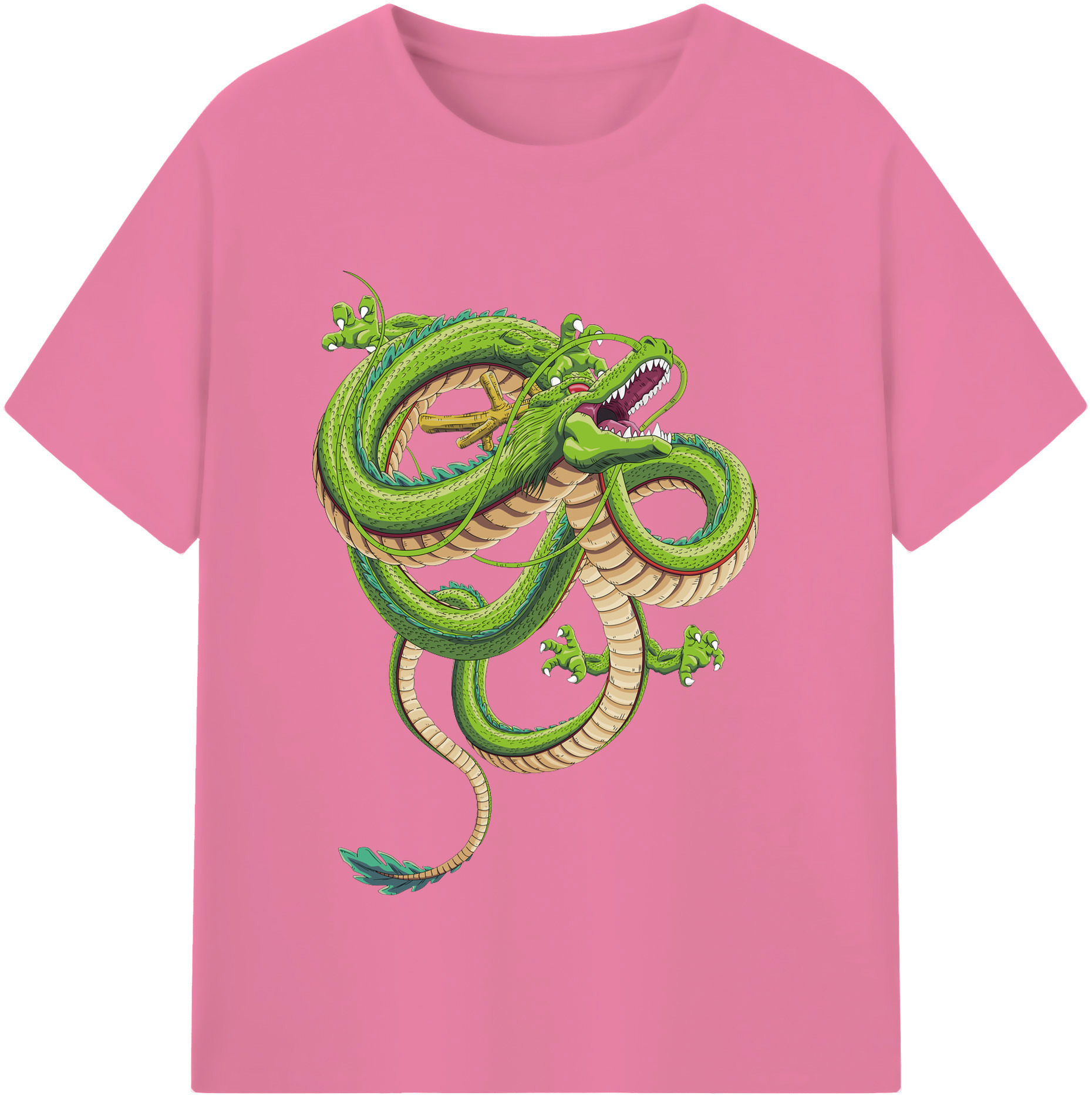 （画像用） ドラゴンボール 神龍 シェンロン DRAGON BALL Shenron 綿100％半袖Tシャツ（フロントプリント）